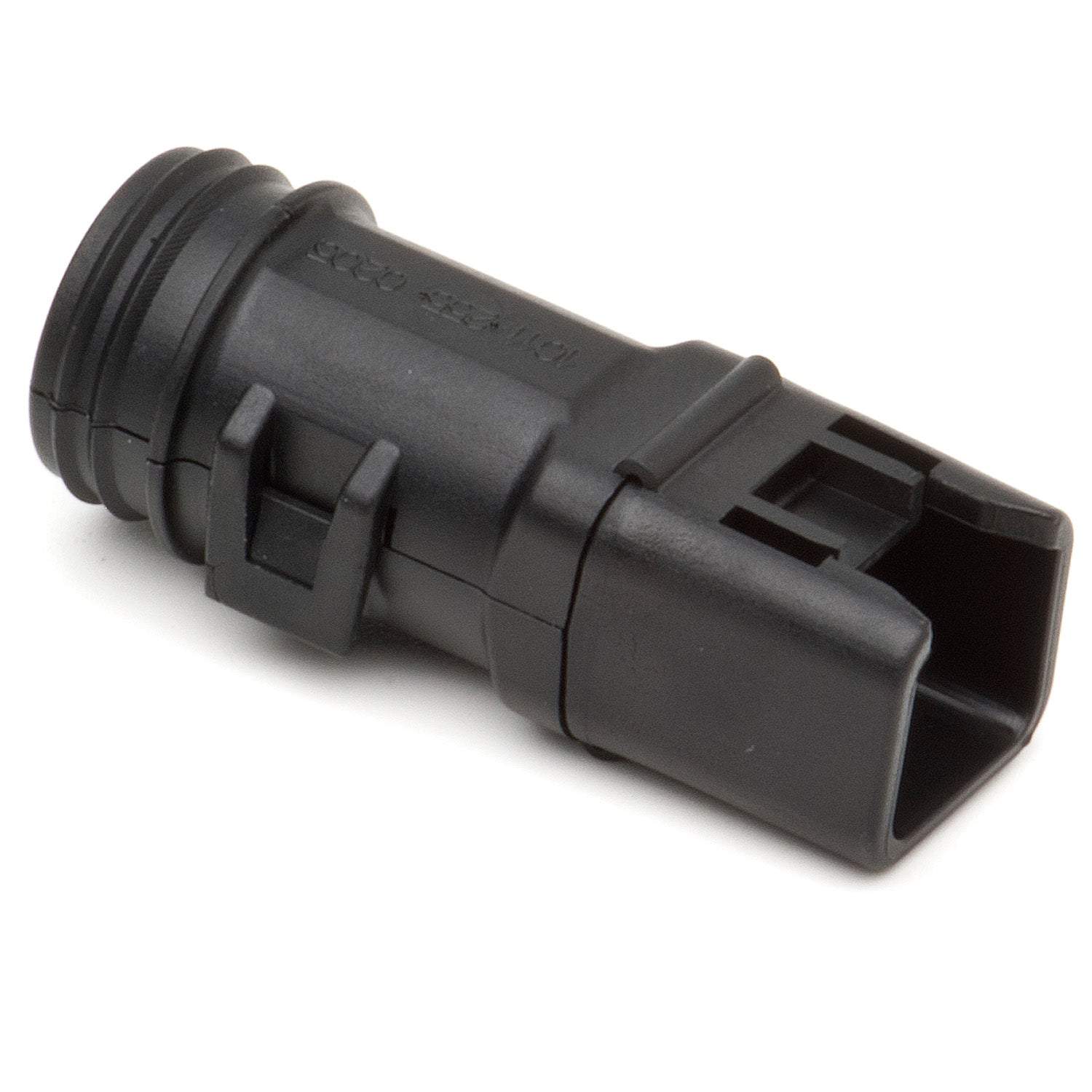 1011-255-0205 - DT Series - Backshell for 2 Cavity Plug - Straight w/ Internal Strain Relief, Black
