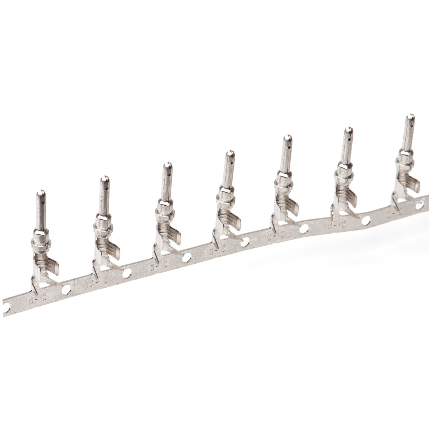 1060-12-0222 - Stamped & Formed Pin - Size 12 - 10 AWG, .140-.204 Insulation, 25 Amps, Nickel Plated, Qty - 1 pin