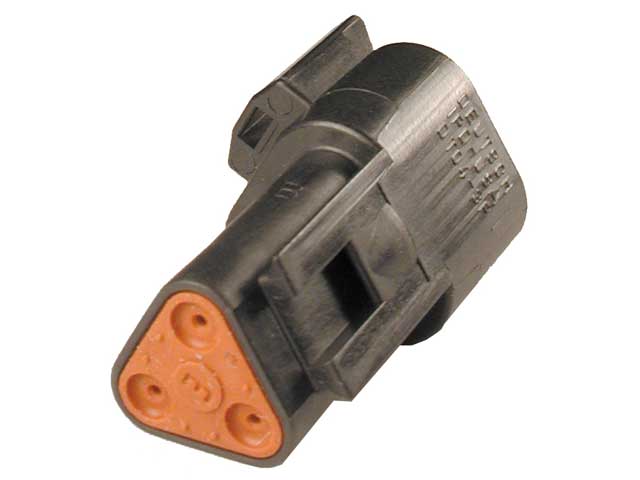 DT04-3P-CE02 - DT Series - 3 Pin Receptacle - Reduced Dia. Seal, Black