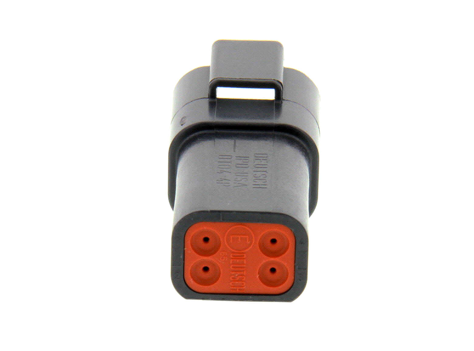 DT04-4P-CE02 - DT Series - 4 Pin Receptacle - Reduced Dia. Seal, Black