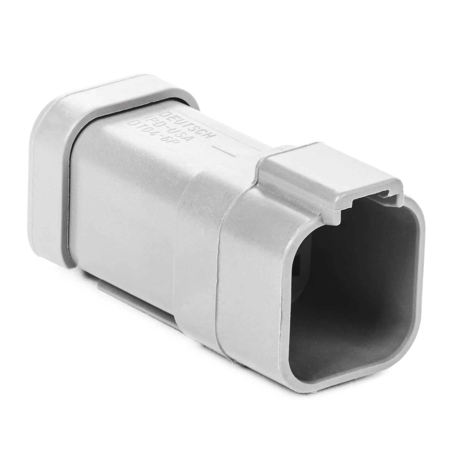 DT04-6P-E003 - DT Series - 6 Pin Receptacle - End Cap - Gray