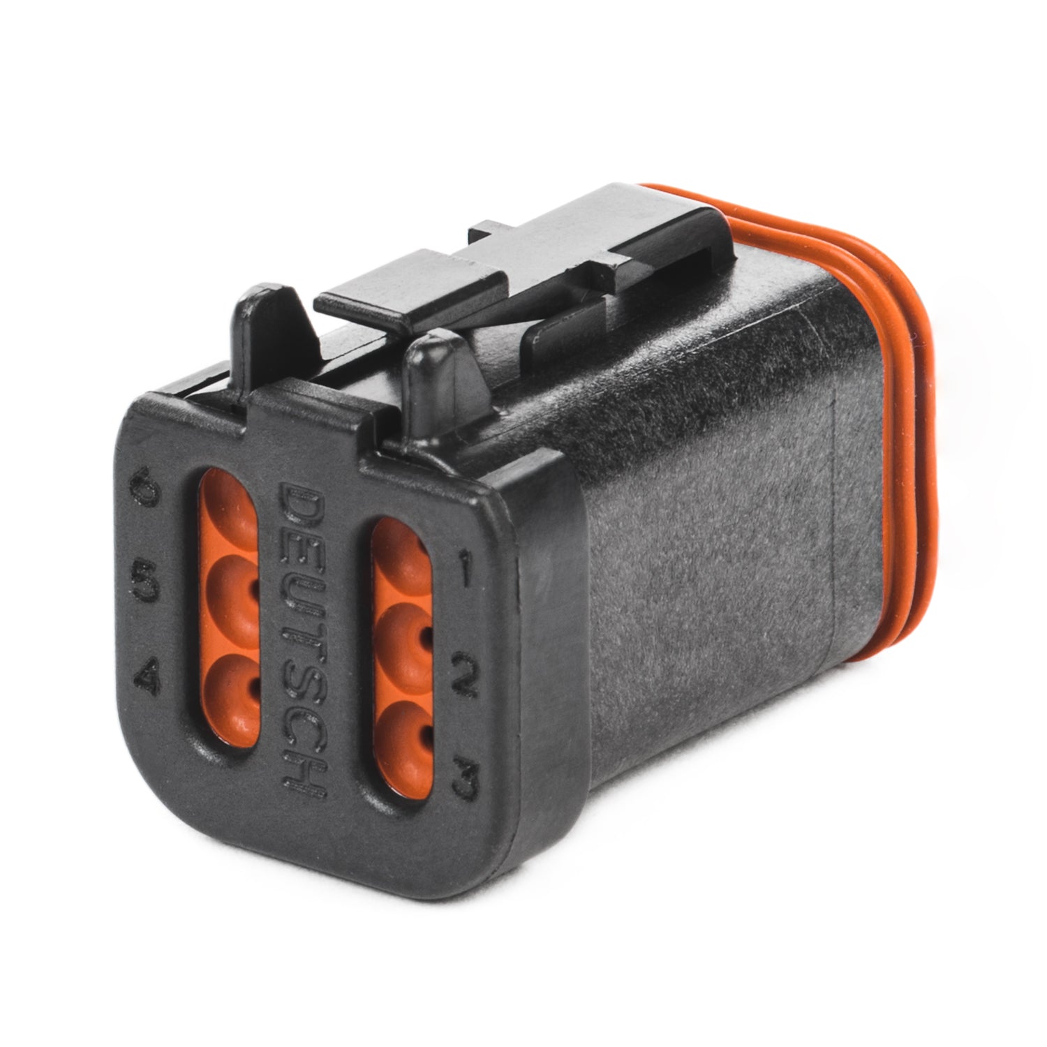 DT06-6S-E005 - DT Series - 6 Socket Plug - End Cap, Black