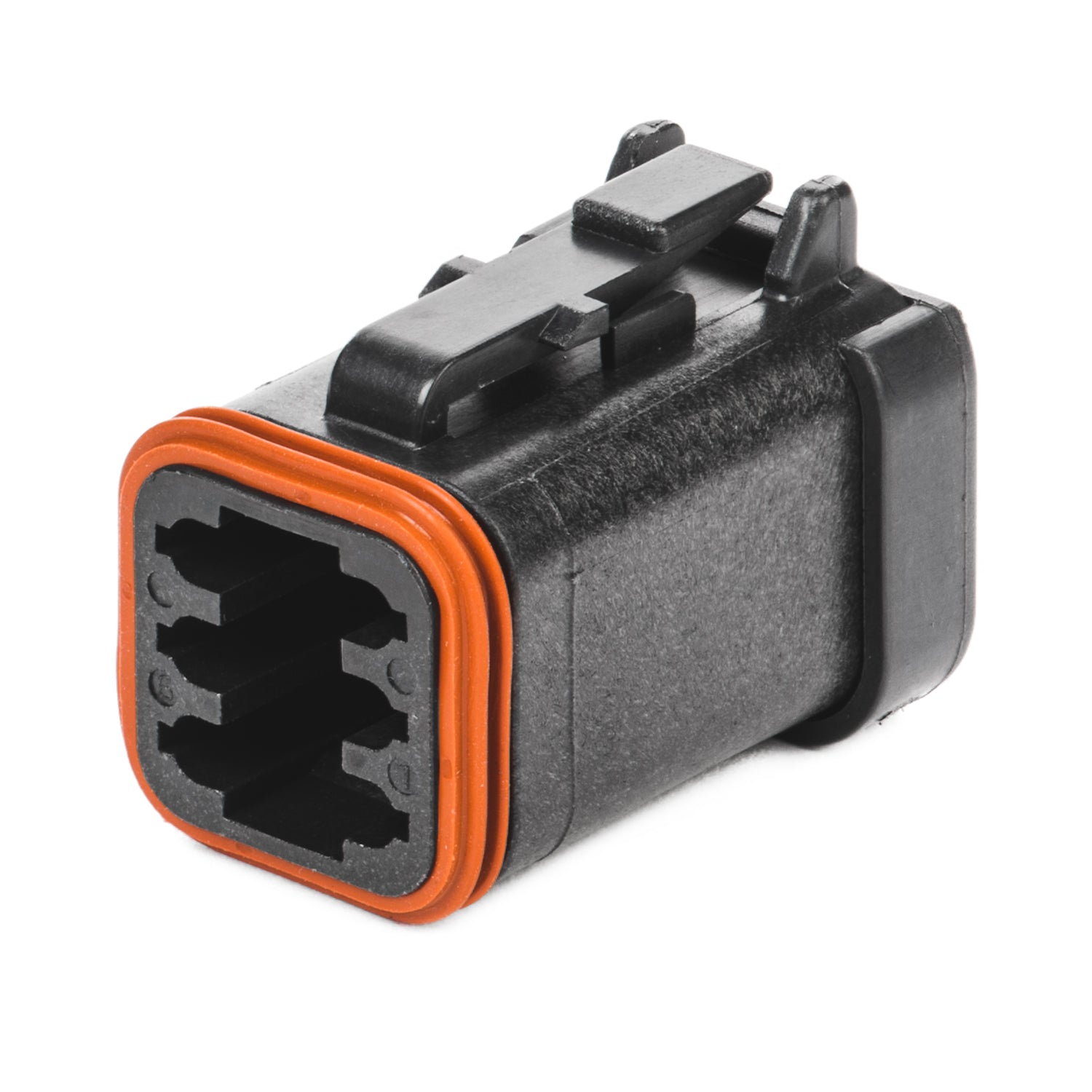 DT06-6S-E005 - DT Series - 6 Socket Plug - End Cap, Black