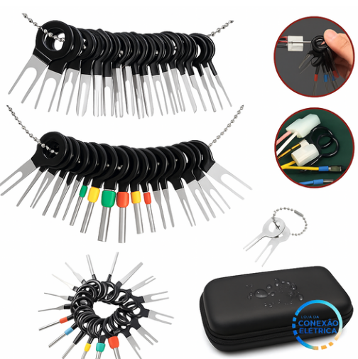 Kit 41 Chaves Extratoras de Terminais - Loja da Conexão Elétrica