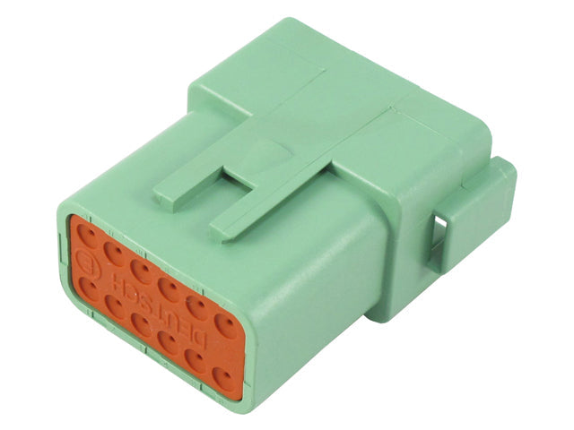DT04-12PC-C015 - DT Series - 12 Pin Receptacle - C Key, Green