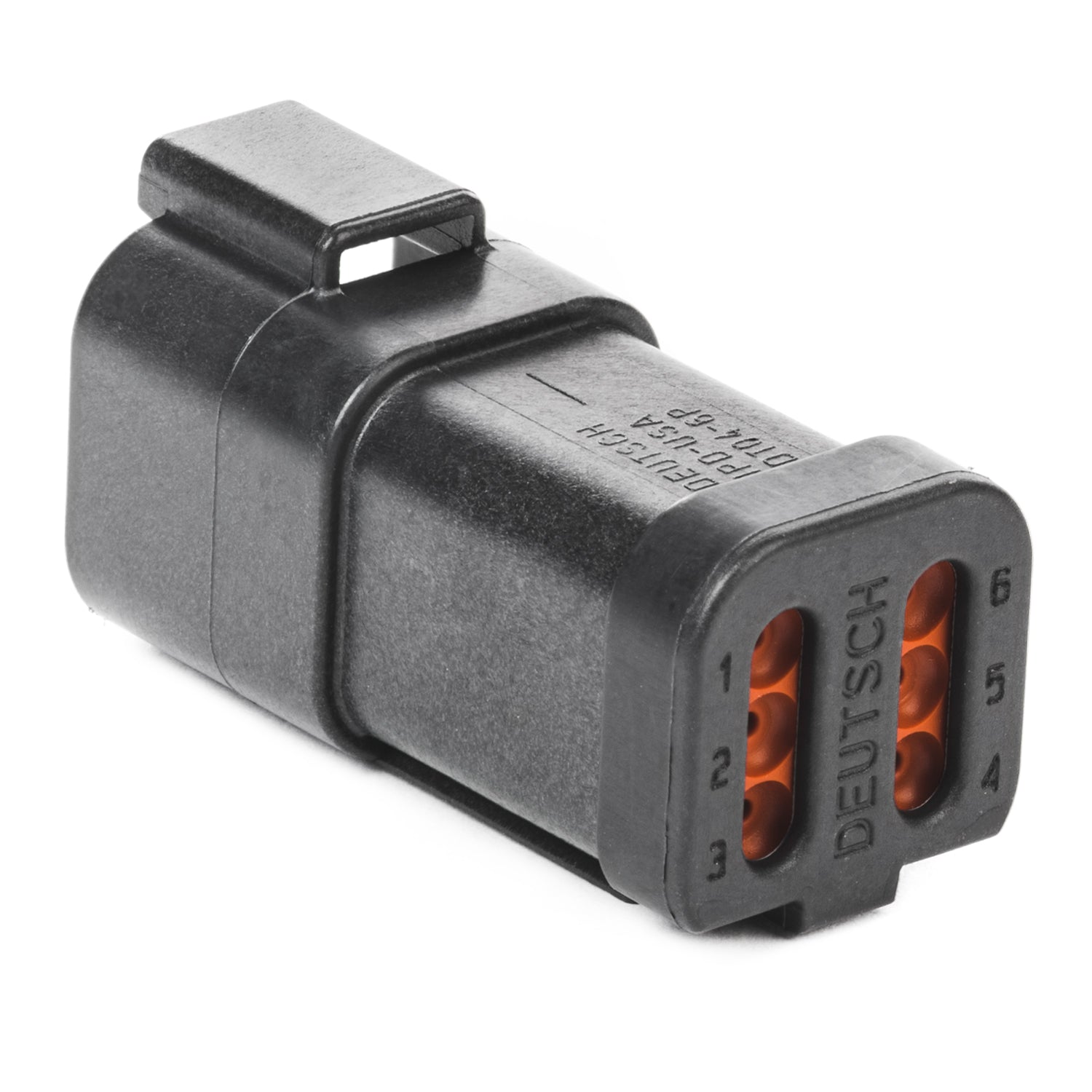 DT04-6P-E005 - DT Series - 6 Pin Receptacle - End Cap, Black