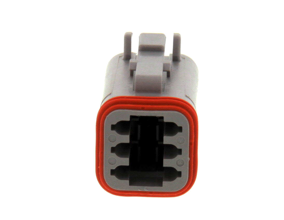 DT06-6S-C015- DT Series- 6 Socket Plug - Reduced Dia. Seals, Gray